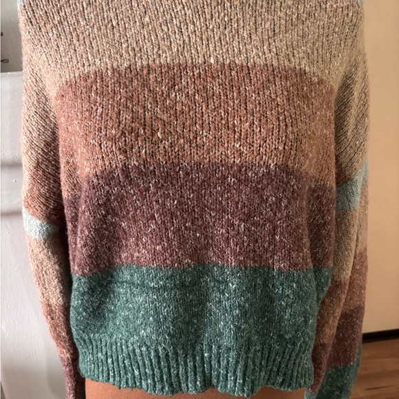 Jed Saltwater LUXE Multicolor Striped Sweater so soft size medium. - Picture 10 of 15
